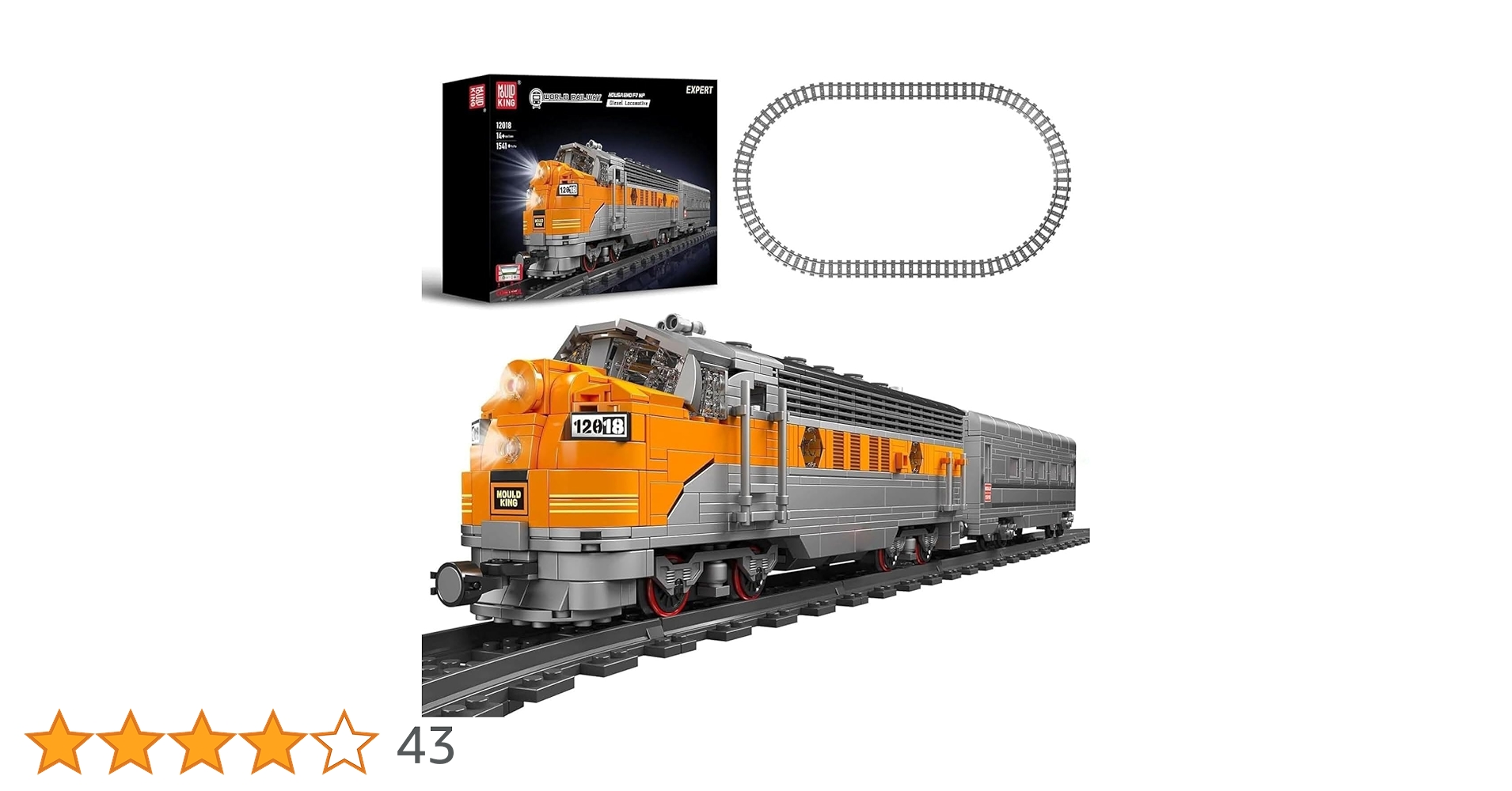 Mould King 12018 Train Building Block Kits Model, MOC